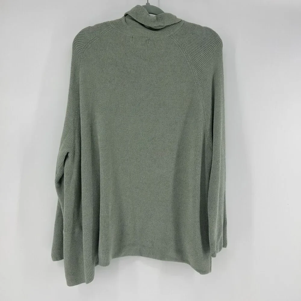 Barefoot Dreams CozyChic Ultra Lite Cocoon Cardigan Womens 2XL Green Beach Glass
